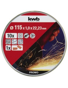 Set 10 Dischi da Taglio 115mm - KWB  49712021