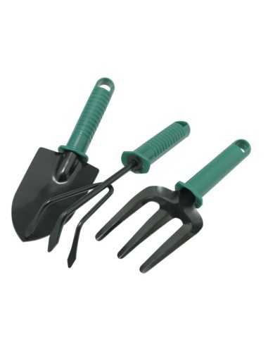 SET 3 ATTREZZINI DA GIARDINO MANICO PLASTICA