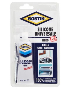 BOSTIK SILICONE UNIVERSALE FLACONE DA 60 ML NERO