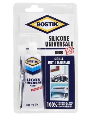 BOSTIK SILICONE UNIVERSALE FLACONE DA 60 ML NERO 