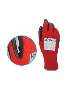 GUANTO NYLON ROSSO CON GRIP LATTICE TAGLIA 11 - PEZZI 10
