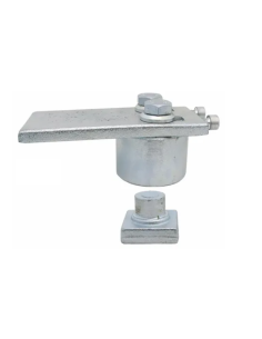 PIASTRA CARDINE SUPERIORE  ZINCATA  CON CUSCINETTO  MM50...