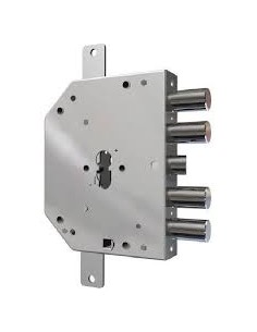 Serratura triplice chiusura reversibile ad ingranaggi...