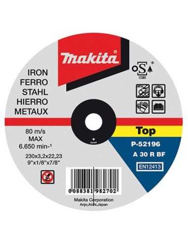 Disco da Taglio Makita per Ferro 230x2x22,23mm